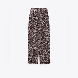 Zara Floral Print Menswear Style Pants